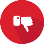red thumbs down